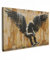 MuchoWow© Leinwand 90x60 cm Deko Schlafzimmer Aesthetic Leinwandbilder Wohnzimmer Gemälde Foto Geschenk Living Room Decoration Graffiti - Kunst - Flügel - Street art - Banksy
