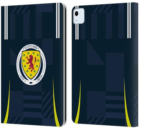 Head Case Designs Offizielle Scotland National Football Team Home 2024/25 Bausätze Leder Brieftaschen Handyhülle Hülle Huelle kompatibel mit Apple iPad Air 2020/2022