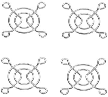 Treer 4-Pack Cooling fan grills, Made of stainless steel 304,Protective Grills for case fan CPU fan frequency converter inverter Router frequency changer (40mm)