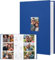 Album 10x15 450 Photos Avec Surface d'Écriture, Couverture en Lin Avec Fenêtre Frontale - Livre pour Enfants, Voyages, Famille, Images Bébé (Bleu)