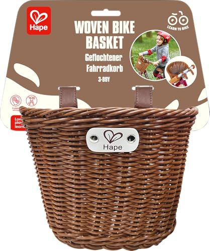 Hape Fahrradkorb, geflochtener Korb, optimal für Laufrad/Dreirad