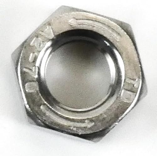 DAUMLINK® Tuerca hexagonal izquierda DIN 934. Material: acero inoxidable V2A (25 unidades) (similar a UNI 5588 EN ISO 4032). Su contraparte para tornillo o perno roscado con rosca izquierda (M8 LH)
