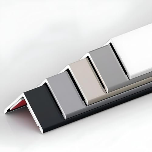 Aluminiumlegierung Eckenschutzprofil 100cm*3 Stück Selbstklebende Winkelleiste & Kantenschutz Für Wände Eckleiste Und Eckprofil Für Stilvolle Sicherheit In Heim & Büro(Mattes Silber,Breite 2.5 cm)