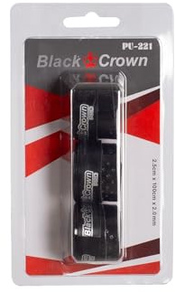 Black Crown 3er-Pack Overgrips für Padelschläger, schwarz, schweißabsorbierend, weiche Haptik, bequemer Griff