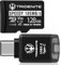 TRIDENITE USB 3.2 Type-C MicroSD Memory Card Reader Adapter (DDR-200, Includes 185MB/s SPEEDY MicroSD 128GB)