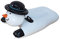 ZONLITYU Schlitten Erwachsener aufblasbarer Ski-Ring-Schlitten-Schneemann-Winter-Weihnachtsschnee spielt kaltes haltbares aufblasbares Snowboard mit Griffen