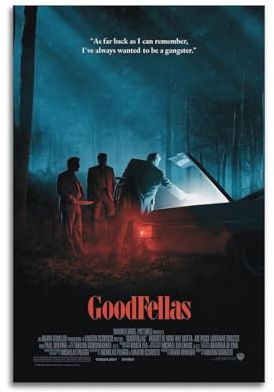 LUEXUHEY Leinwand-Kunstdrucke GoodFellas Gangster, Filmposter für Wohnzimmer, Schlafzimmer, moderne Heimdekoration, Geschenk, 30 x 45 cm, ungerahmter Stil