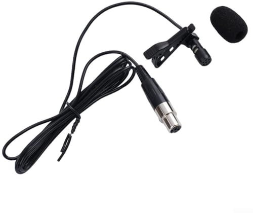 Lavalier Mic with 1 2m Cable For For Lecturers and PerFor Formers, Mini XLR Design