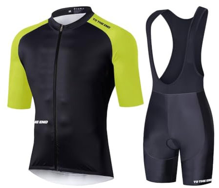 UGLY FROG Herren Fahrradbekleidung Set Kurzarm Herrentrikot Radhose Radtrikots für Herren Schnelltrocknend Atmungsaktiv mit 3D Sitzpolster