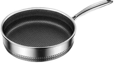 Prettiee Non-stick frying pan chef pan healthy cookware cooking pot stainless steel frying pan (No Lid 30CM)