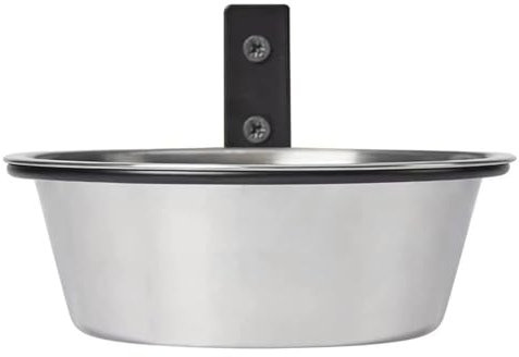 HoveeLuty Gamelle Murale pour Chien de 6, 5 Pouces, gamelle surélevée en Acier Inoxydable avec Support Pliable, Robuste et Stable, pour Chien et Eau pour Chat, surélevée pour Chat