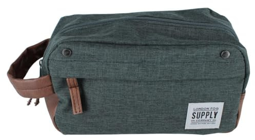 Men's Accessory Case Travel Kit with Carrying Handle, Sage Green