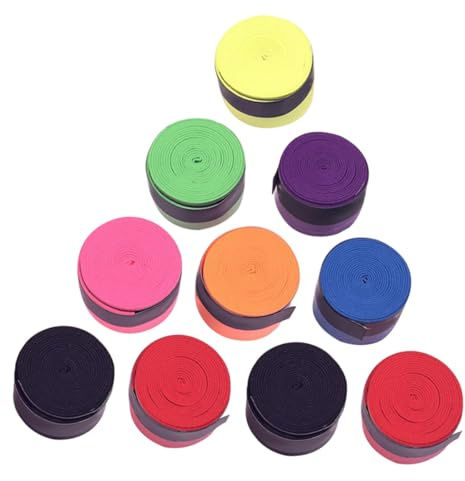 MAGICLULU 10 Rouleaux Grip Tennis Raquette Absorbant Antidérapant Overgrip Badminton Protection Poignée