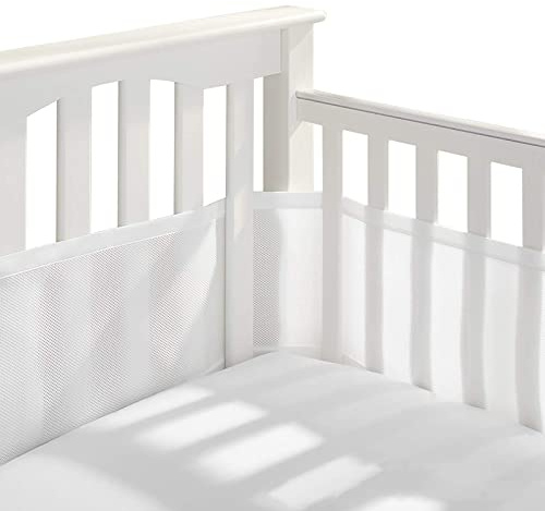 Guyisile Protector de Cuna,Lavable,340cm x 30cm + 160cm x 30cm