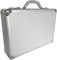 Pro Aluminium Large Deep Executive Laptop Padded Briefcase Attache Case Silver