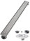 USHOWER 61 cm Quadratisches Muster Rost Linear Duschrinne 304 Edelstahl Gebürstetes Nickel Duschboden Ablauf Inklusive Ablaufflansch Kit