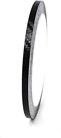 Finest Folia 10 Meter (0,79€/Meter) Zierstreifen Auto Motorrad Boot Modellbau Farbauswahl Dekorstreifen Seitenstreifen Klebestreifen (Carbon Schwarz, 4mm Breite)