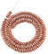 Cheriswelry 180pcs 4mm Flat Round Heishi Spacer Beads Metal Disc Coin Non-Magnetic Synthetic Hematite Loose Beads Charms for Jewellery Bracelet Making, Rose Gold