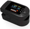 Pulsoximeter Pulox PO-200A Solo mit Alarm und Pulston in Schwarz für die Messung von Puls, Sauerstoffsättigung und PI am Finger