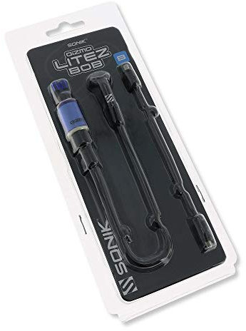 Sonik Gizmo Litez Bob Bissanzeiger Hänger Blau - Karpfenhänger Angeln - Swinger Karpfenangeln Blue - Pendelbissanzeiger - Hängebissanzeiger mit Beta Light Halter