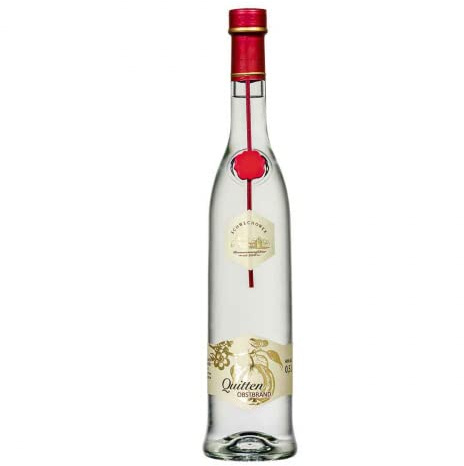Schwechower Obstbrand Quitte 0,5l (40% Vol.) - Quittenbrand - Edler Brand aus saftigen Quitten 500ml | Rarität (1229)