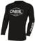 O'NEAL Element Cotton Jersey Hexx V.22 I MX Shirt, Enduro Shirt I Kinder Sportshirt Jungen Langarm I Ergonomisch, atmungsaktiv I Gepolsteter Ellbogenschutz | Schwarz Weiß | Größe M