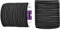 Abma Cord Cuerda Elástica 6mm 20M Cuerda de Lona Cuerda de Goma Cuerda Tensora Cuerda Expansora - Negro