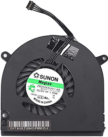 WEIMEI FENG Reemplazo del ventilador de CPU para MacBook Pro de 13 pulgadas A1278 A1342 A1280 (2008-2012) ZB0506AUV1-6A