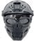 PJ Tactical Fast Helm Und Verstellbare Airsoft Maske Totenkopf Vollgesichtsmaske Geeignet Für Airsoft Paintball, Halloween, Rollenspiele, Kostümpartys Und Filmrequisiten