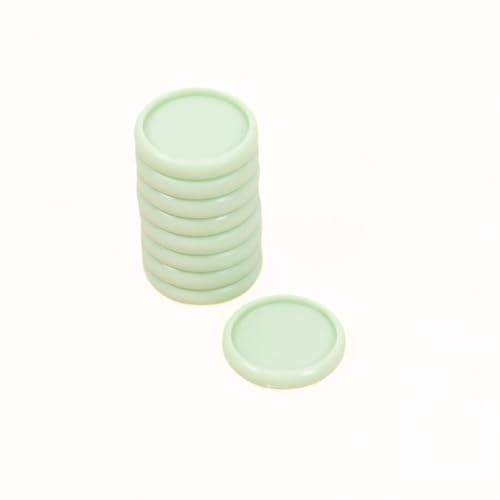 Craftelier - Kunststoffscheibenringe S zum Binden von Planern, Agenden, Notizbüchern oder Alben | Ideal für Scrapbooking und Basteln | Packung mit 9 Stück 25 mm Durchmesser - Farbe Mintgrün