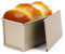 Beasea Pullman - Teglia per pane con coperchio, antiaderente, per cuocere il pane, in acciaio al carbonio, ondulato, con coperchio, utensili da forno, stampo per pane tostato e toast, colore: oro