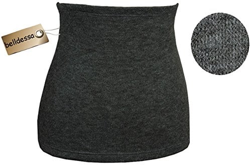 alles-meine.de GmbH Angora Wolle - grau - Nierenwärmer/Bauchwärmer/Rückenwärmer - Größe: Männer XL - ideal auch für Blasenentzündung und Hexenschuss/Rückenschmerzen