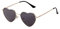 ADEWU Polarisierte Sonnenbrille Herzform Party Brille Herz Brille Vintage Ultra-Leicht Metall Rahmen für Valentinstag