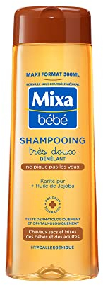 Mixa Bébé Shampoo zum Entwirren, sehr weich, Shea, 300 ml