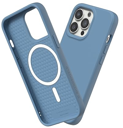 RHINOSHIELD SolidSuit Case Compatible with Magsafe for [iPhone 13 Pro] | Shock Absorbent Slim Design Protective Cover with Premium Matte Finish 3.5M / 11ft Drop Protection - Tide Blue