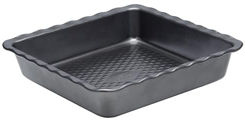 RESTO rechteckige Auflaufform - kratzfeste Ofenform - Lasagneform - Antihaft quadratische Kuchenform - Tiramisu Form aus Kohlenstoffstahl - für Pizza Lasagne Brownie Kuchen und Auflauf