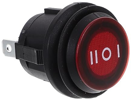 JECOMPRIS 3 SPDT Automobil-Panel Kippschalter für Boote Dekorschalter zweipoliger Umschalter -Panel einpoliger Doppelwurf Bootswippe runden Joystick mit Lichtern Kipphebel Wippschalter