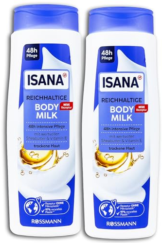 ISANA MED 2 er Pack ISANA reichhaltige Bodymilk -für trockene Haut 2 x 400 ml
