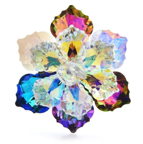 Glänzende Blumen-brosche, Blumenstrauß, Braut-anstecknadel, Kristall-brosche Für Damen, Damen, Kleidungsaccessoires
