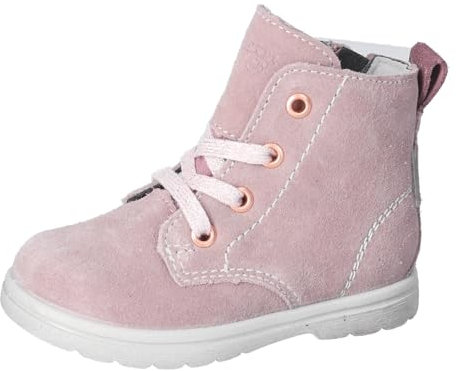 RICOSTA Mädchen Stiefel ILVY, Kinder Lauflernschuhe, Weite: Mittel, lose Einlage, Sympatex, schnürstiefel, Booties, Leder, Malve (310), 24 EU