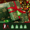 Geschenkpapier Weihnachten, Recyceltes Kraft Geschenkpapier große Blätter mit Band, Weihnachtskarte Anhängern, Weihnachtsgeschenkpapier geschenkpapier Grün weihnachten (Grüner 70X100CM)