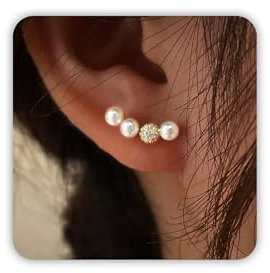 Perlenohrringe für Frauen,vergoldete Tropfenohrringe mit Perlen,Vintage Perlenohrringe,Quastenperlenohrringe für und Mädchen,Hochzeitsperlenohrringe Schmuck,Brautjungfern Geschenkideen für Frauen