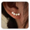 Perlenohrringe für Frauen,vergoldete Tropfenohrringe mit Perlen,Vintage Perlenohrringe,Quastenperlenohrringe für und Mädchen,Hochzeitsperlenohrringe Schmuck,Brautjungfern Geschenkideen für Frauen
