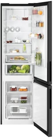 AEG ORC7P361CL 7000 GreenZone+ Freistehende Kühl-Gefrierkombination - 362L,2020mm,NoFrost,LED-Beleuchtung,Inverter Kompressor,ExtraChill Schublade,TwinTech,MultiFlow,Black Matt