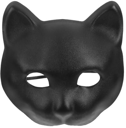 Cabilock Schwarze Panthermaske Panther-maske Neuartige Panthermaske Halbmaske Neuartige Panther-modelliermaske Maskerade-cosplay Panther Modelliermaske Requisite Tiermaske Eva Black