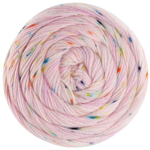 LANA GROSSA Meilenweit 100 Spots | Sockenklassiker, bedruckt und waschmaschinenfest | Handstrickgarn aus 80% Schurwolle (Merino) & 20% Polyamid | 100g Wolle zum Stricken & Häkeln | 400m Garn