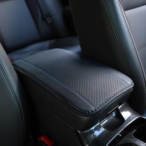 TEOZBLU Cuscino per Bracciolo Auto in Pelle, Copertura per Console Centrale Auto, per Seggiolini Auto per la maggior parte delle Automobili, Moto e SUV