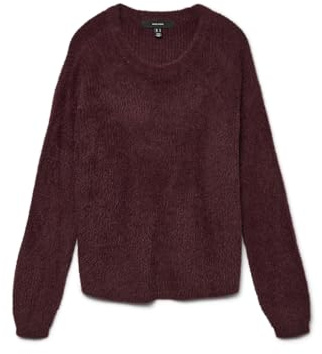 VERO MODA Damen Vmpuff Ls O-Neck Pullover Boo Vmpuff Ls O-Neck Pullover Boo (1er Pack)
