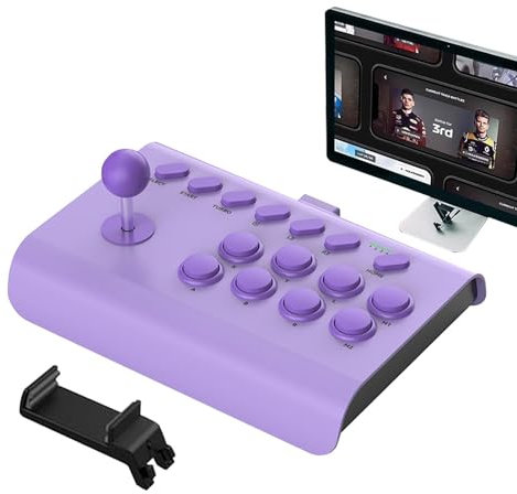 Arcade Fight Stick, Turbo/Macro Functions Joystick, Arcade Joystick, Retro Game Fight Stick, Arcade Game Controller, Gameplay Advantages, Plug and Play For PC and Retro Game Consoles