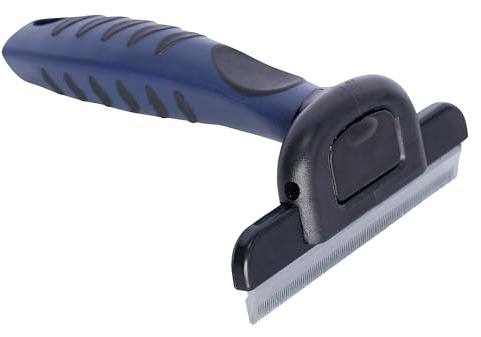 Imperial Riding Haarentferner IRH Hairmaster, vielseitiges Putzwerkzeug zur Entfernung von Tierhaaren und Schmutz, ergonomischer Griff für Pferde und andere Tiere, Navy